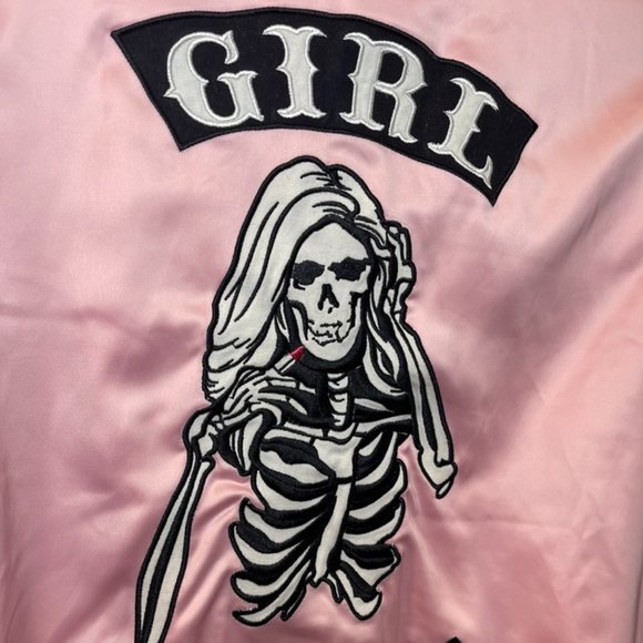 Petals and Peacocks, Girl Power Patch Bomber Jacket - Picture 5 of 6